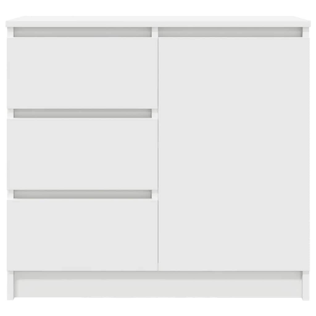Dressoir met lade 71x35x65 cm spaanplaat wit is nu te koop bij PeponiXL, paradijselijk wonen!