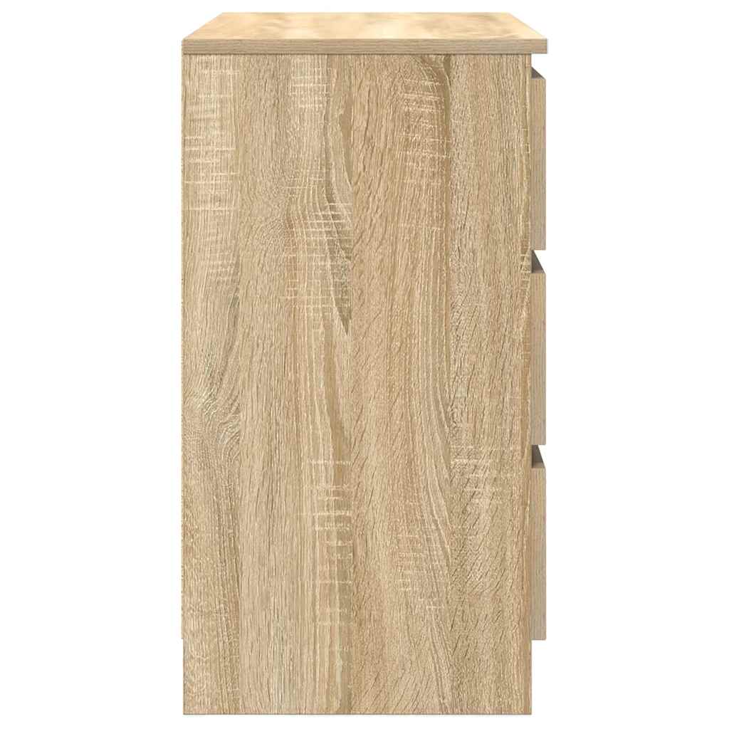 Dressoir met lade 71x35x65 cm spaanplaat sonoma eikenkleurig is nu te koop bij PeponiXL, paradijselijk wonen!