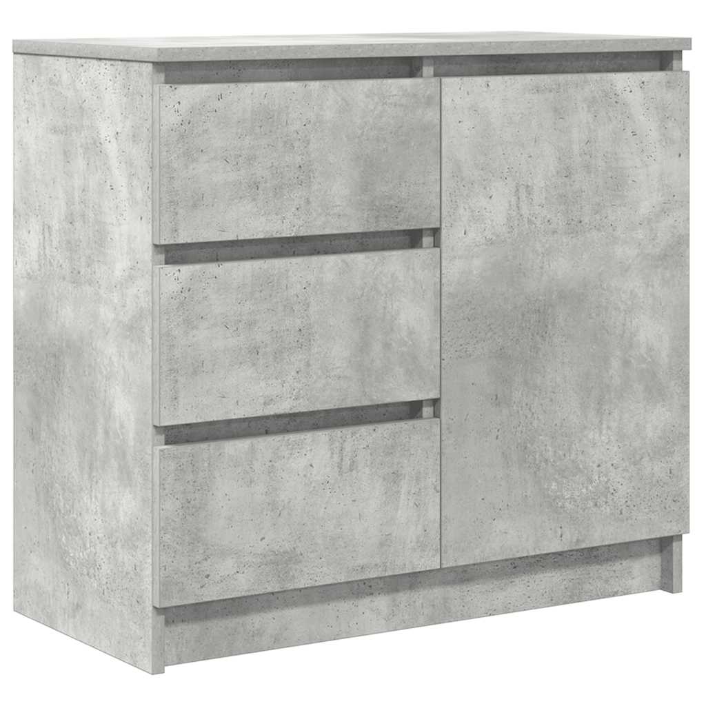 Dressoir met lade 71x35x65 cm spaanplaat betongrijs is nu te koop bij PeponiXL, paradijselijk wonen!