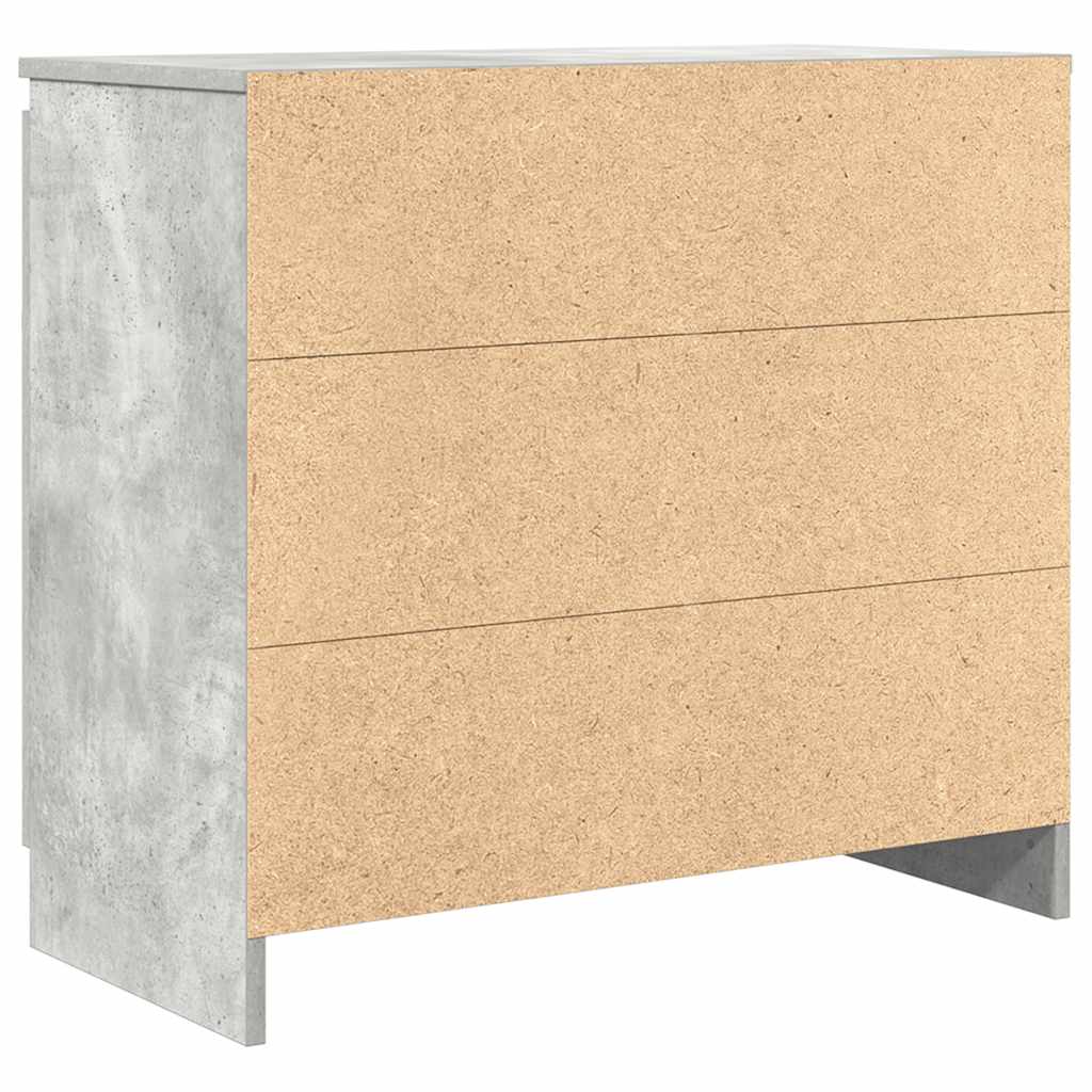 Dressoir met lade 71x35x65 cm spaanplaat betongrijs is nu te koop bij PeponiXL, paradijselijk wonen!