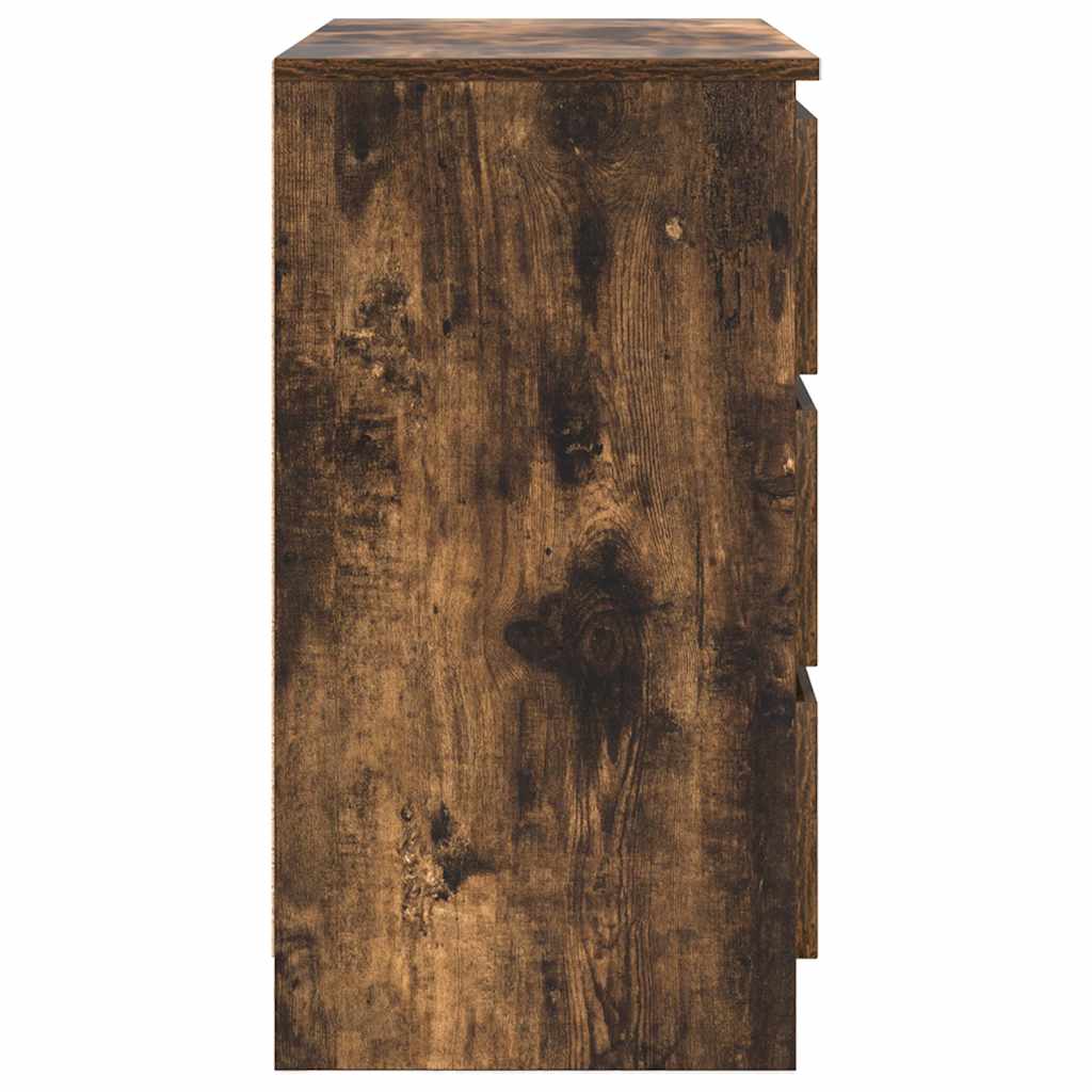 Dressoir met lade 71x35x65 cm spaanplaat gerookt eikenkleurig is nu te koop bij PeponiXL, paradijselijk wonen!