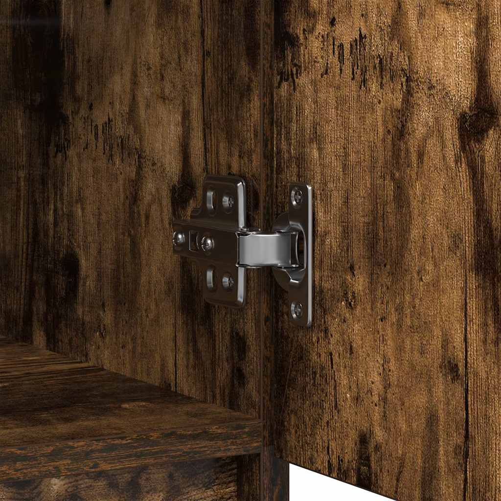 Dressoir met lade 71x35x65 cm spaanplaat gerookt eikenkleurig is nu te koop bij PeponiXL, paradijselijk wonen!