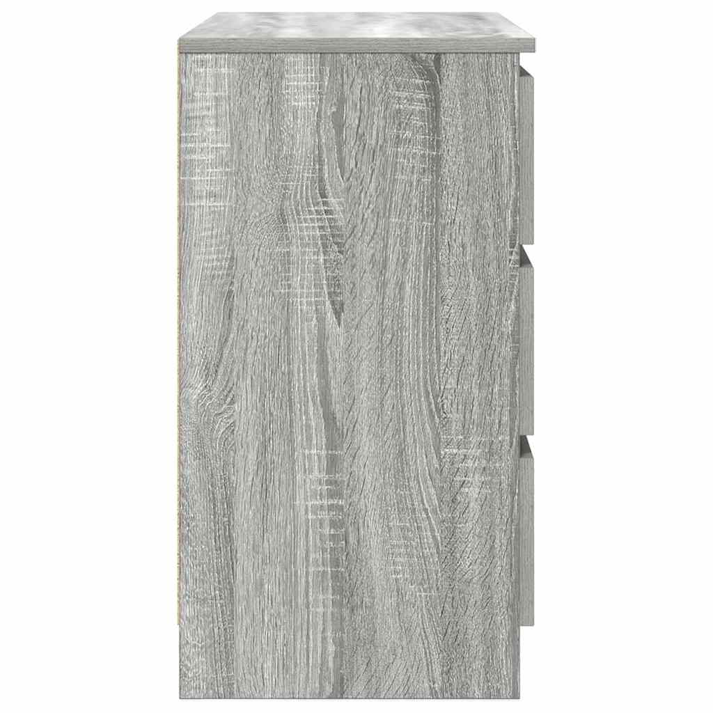 Dressoir met lade 71x35x65 cm spaanplaat grijs Sonoma is nu te koop bij PeponiXL, paradijselijk wonen!
