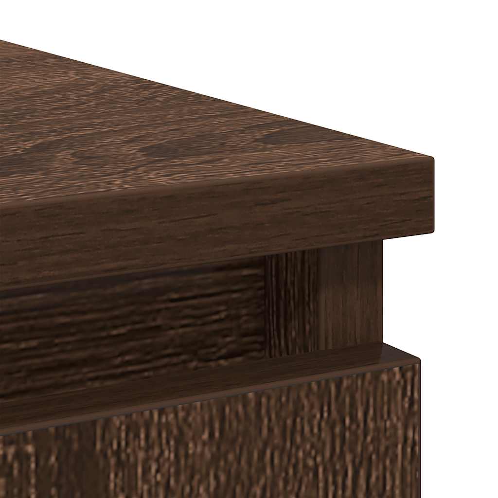 Dressoir met lade 71x35x65 cm spaanplaat bruin eikenkleurig is nu te koop bij PeponiXL, paradijselijk wonen!