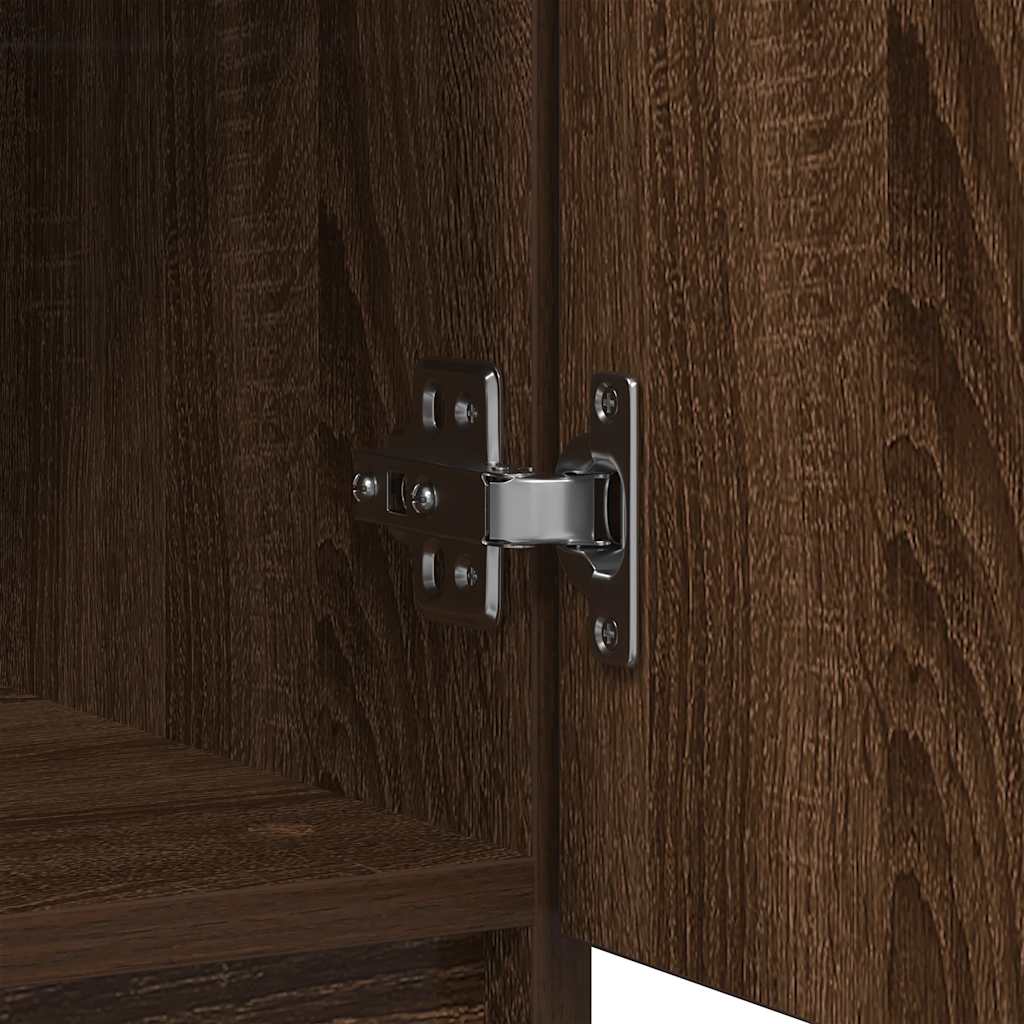 Dressoir met lade 71x35x65 cm spaanplaat bruin eikenkleurig is nu te koop bij PeponiXL, paradijselijk wonen!