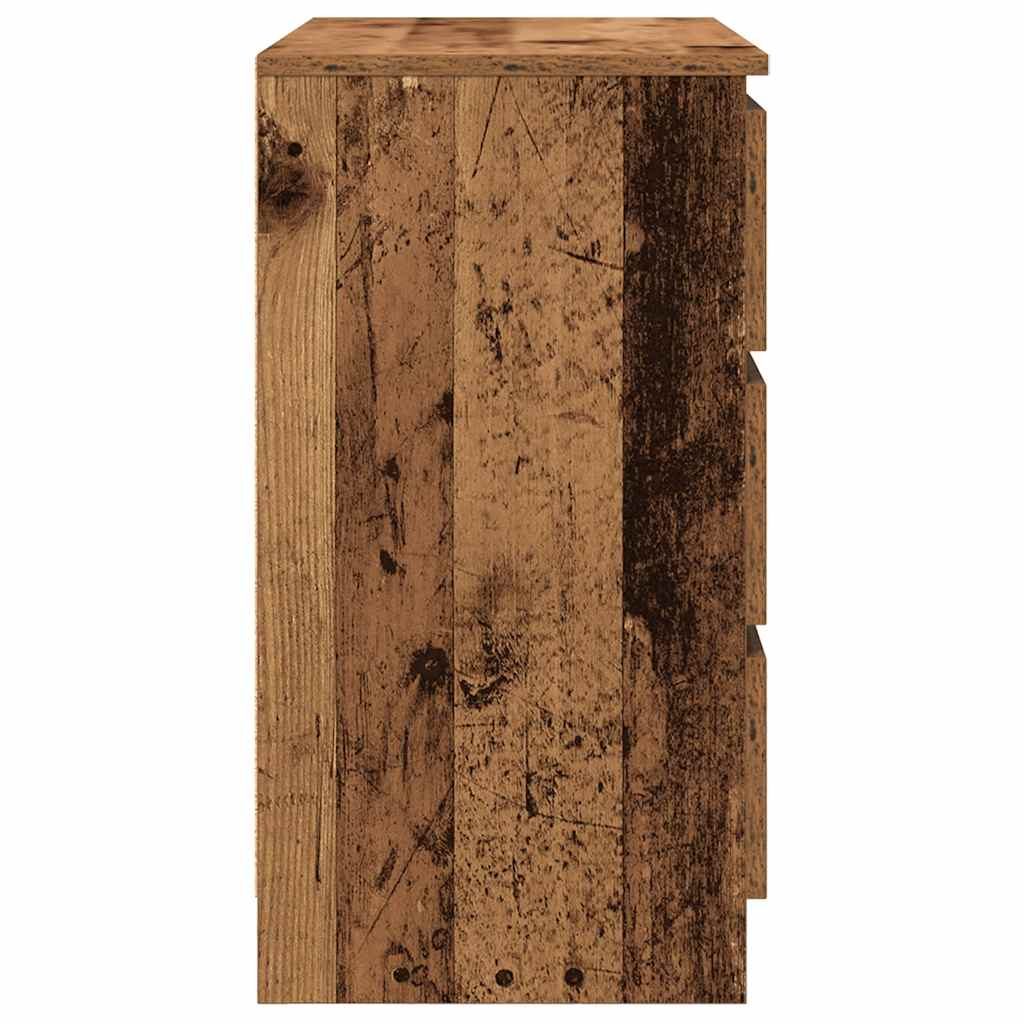 Dressoir met lade 71x35x65 cm spaanplaat oud hout is nu te koop bij PeponiXL, paradijselijk wonen!