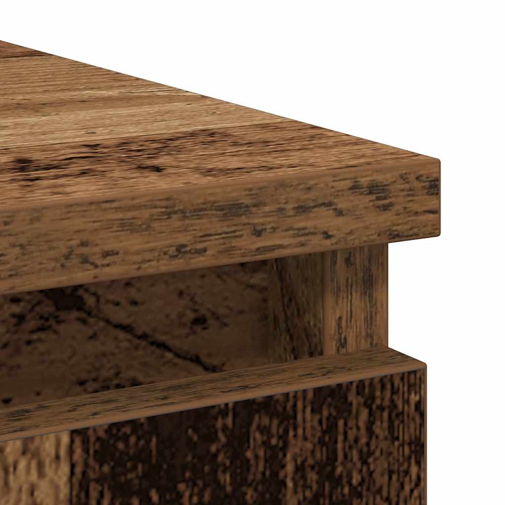 Dressoir met lade 71x35x65 cm spaanplaat oud hout is nu te koop bij PeponiXL, paradijselijk wonen!