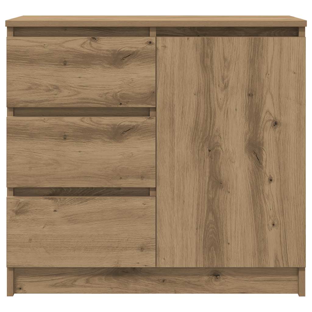 Dressoir lade 71x35x65 cm spaanplaat artisanaal eikenkleurig is nu te koop bij PeponiXL, paradijselijk wonen!