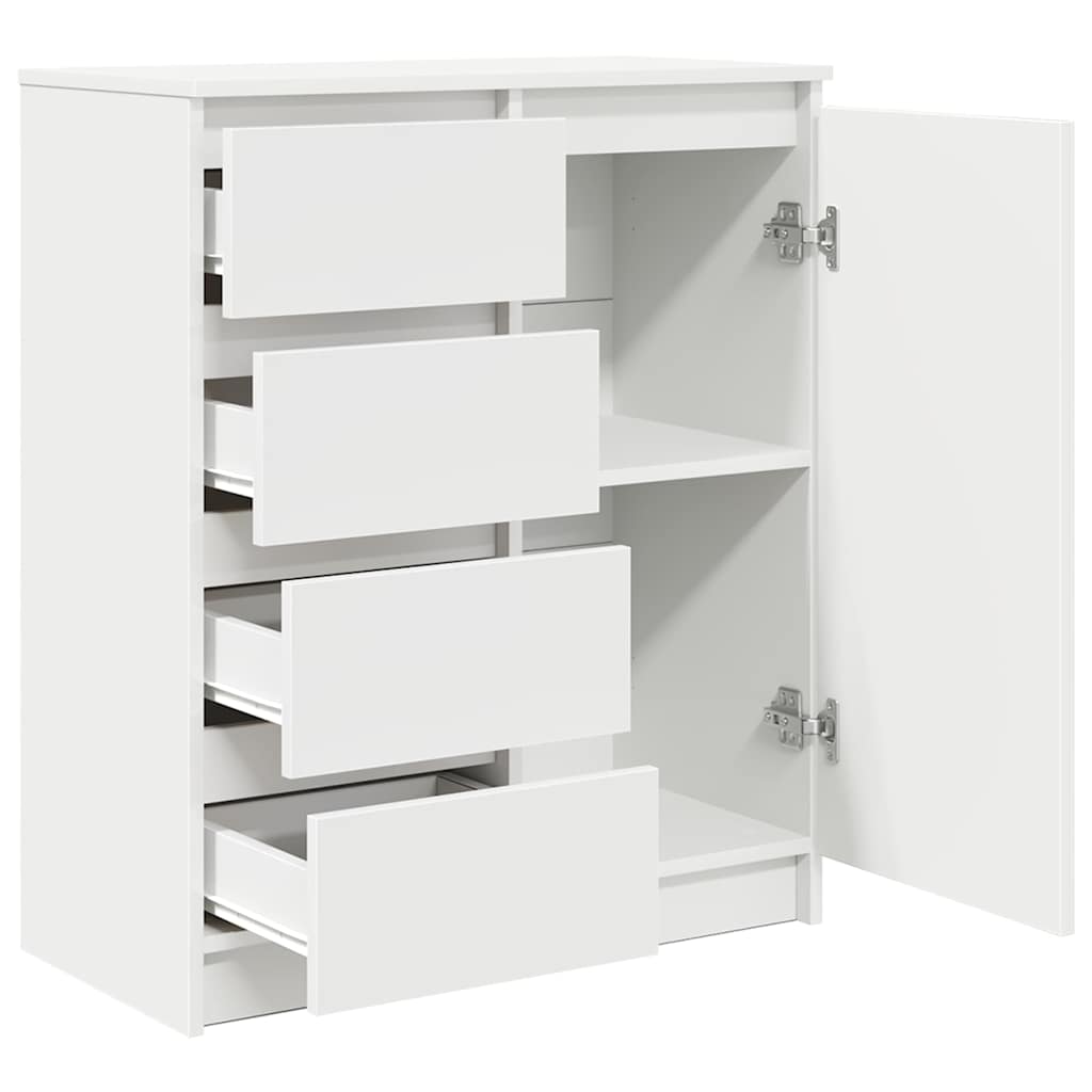 Dressoir met lades 71x35x84 cm spaanplaat wit is nu te koop bij PeponiXL, paradijselijk wonen!