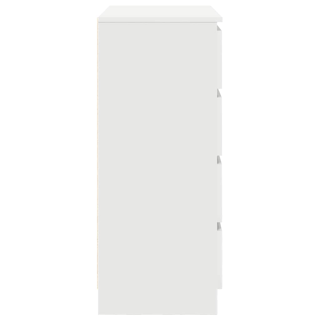 Dressoir met lades 71x35x84 cm spaanplaat wit is nu te koop bij PeponiXL, paradijselijk wonen!