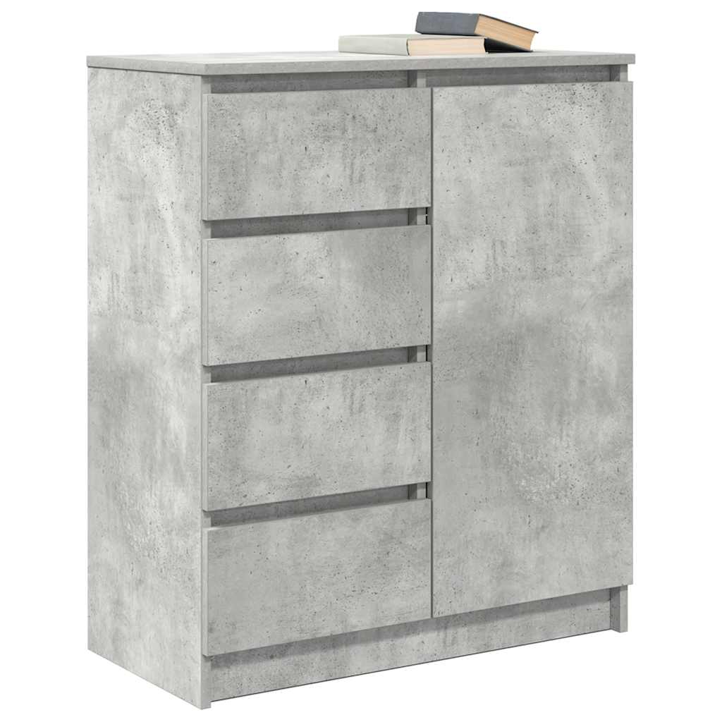 Dressoir met lades 71x35x84 cm spaanplaat betongrijs is nu te koop bij PeponiXL, paradijselijk wonen!