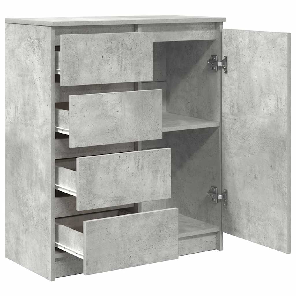Dressoir met lades 71x35x84 cm spaanplaat betongrijs is nu te koop bij PeponiXL, paradijselijk wonen!