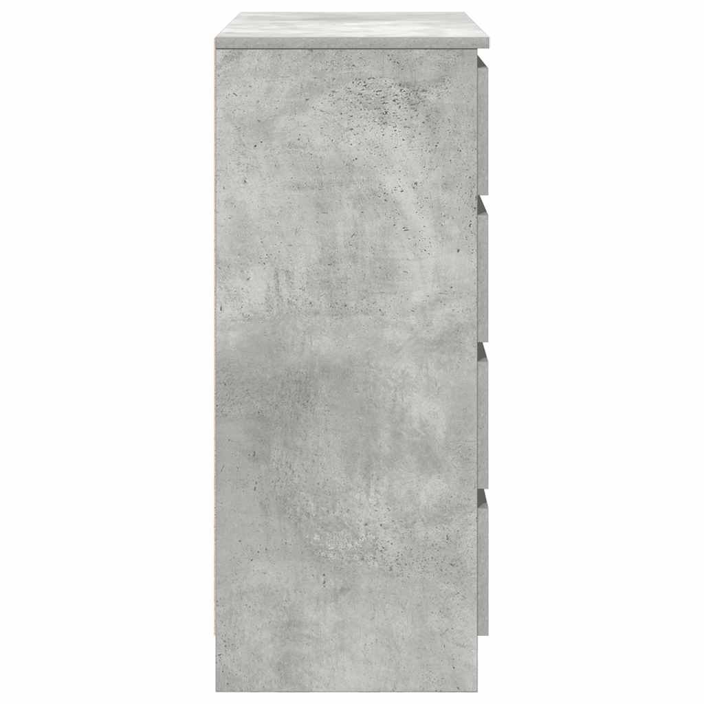 Dressoir met lades 71x35x84 cm spaanplaat betongrijs is nu te koop bij PeponiXL, paradijselijk wonen!
