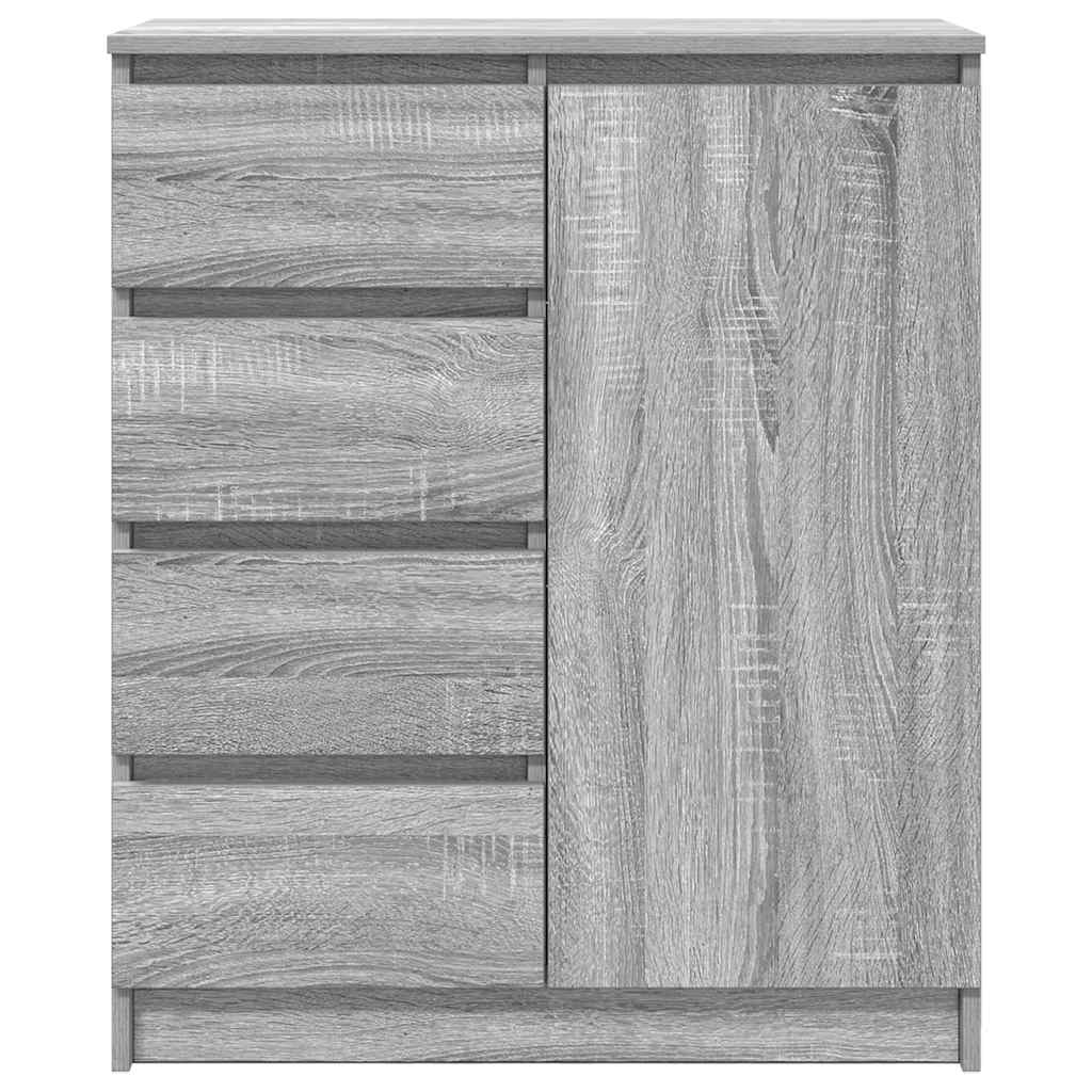 Dressoir met lades 71x35x84 cm spaanplaat grijs Sonoma is nu te koop bij PeponiXL, paradijselijk wonen!
