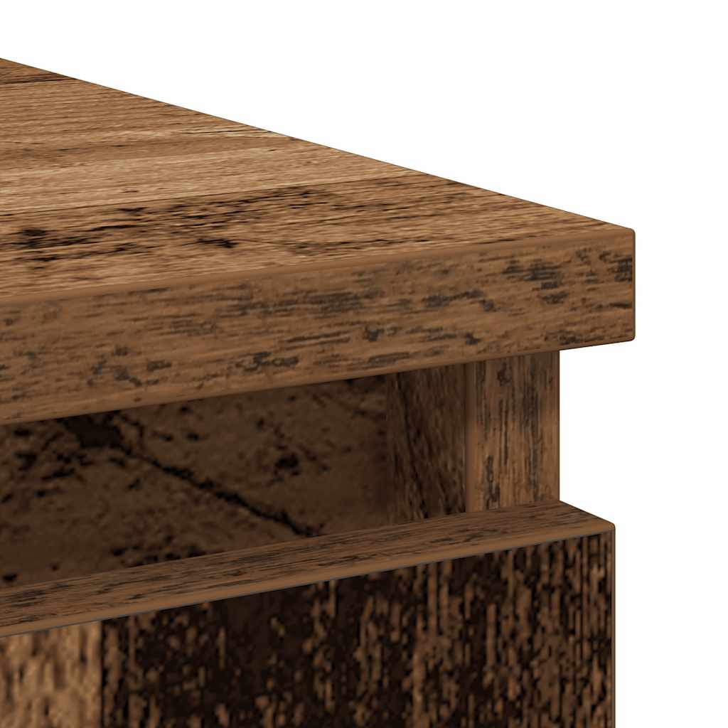 Dressoir met lades 71x35x84 cm spaanplaat hout oud hout is nu te koop bij PeponiXL, paradijselijk wonen!
