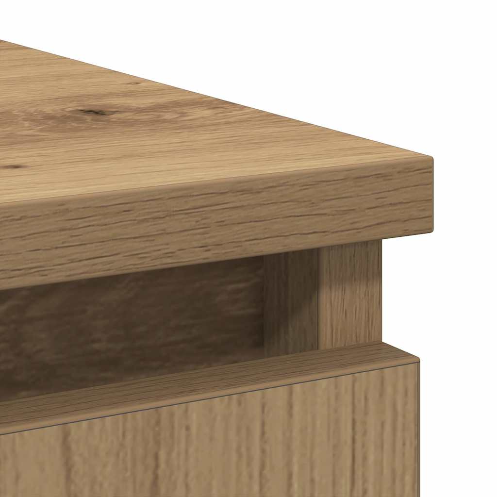 Dressoir lades 71x35x84 cm spaanplaat artisanaal eikenkleurig is nu te koop bij PeponiXL, paradijselijk wonen!