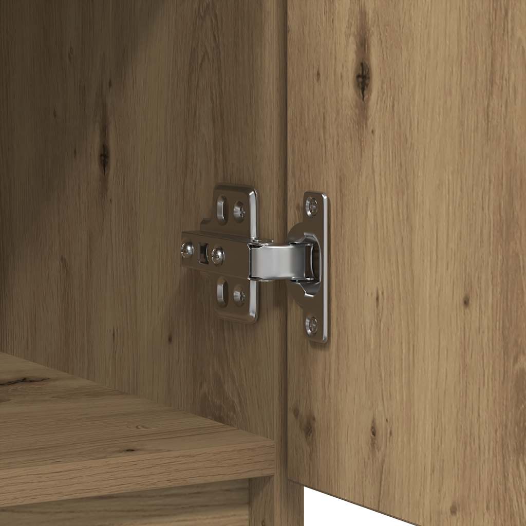 Dressoir lades 71x35x84 cm spaanplaat artisanaal eikenkleurig is nu te koop bij PeponiXL, paradijselijk wonen!