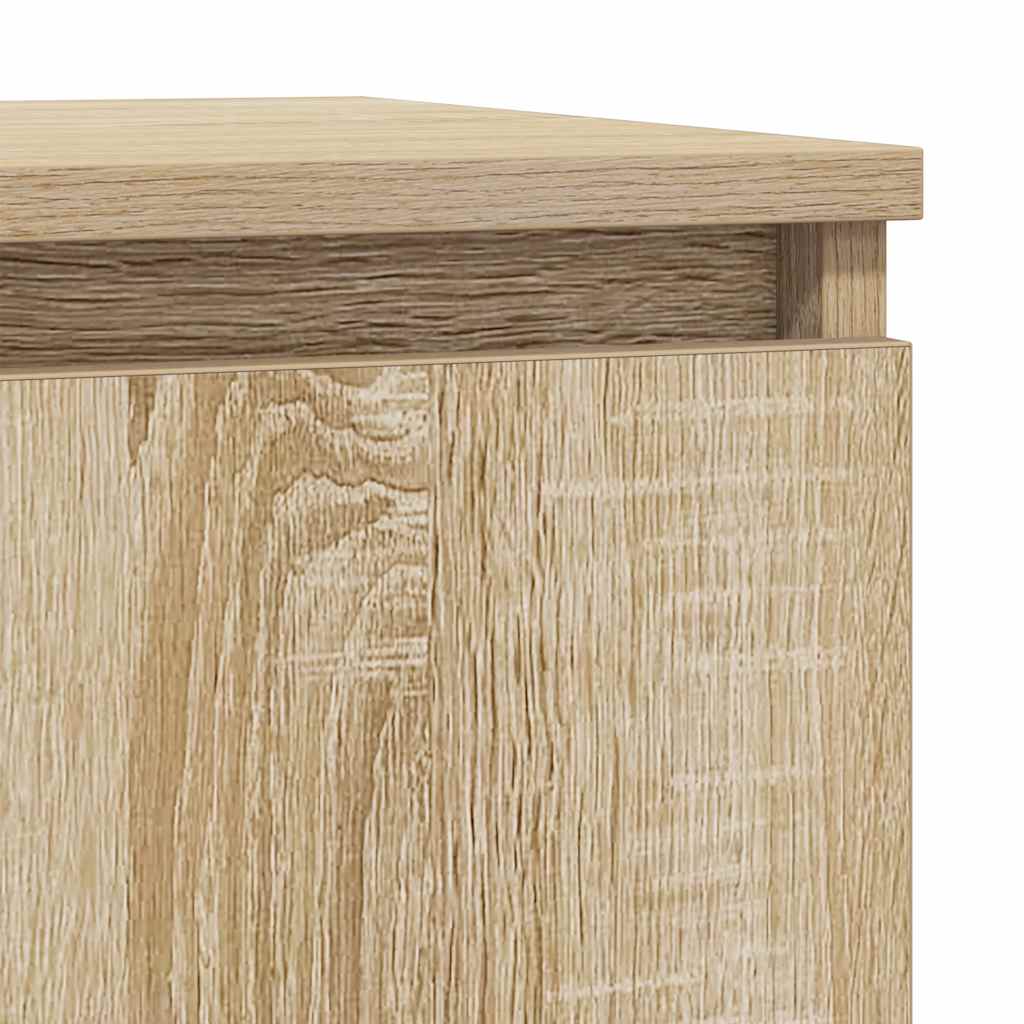 Dressoir met lade 71x35x84 cm spaanplaat sonoma eikenkleurig is nu te koop bij PeponiXL, paradijselijk wonen!