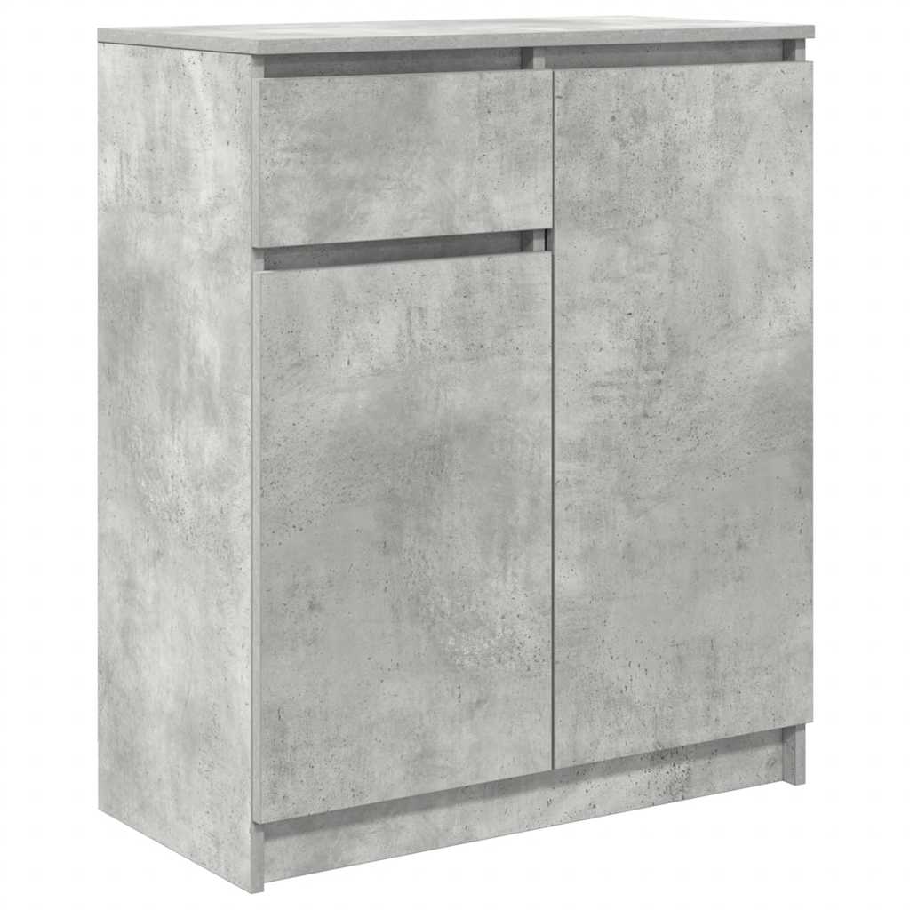 Dressoir met lade 71x35x84 cm spaanplaat betongrijs is nu te koop bij PeponiXL, paradijselijk wonen!