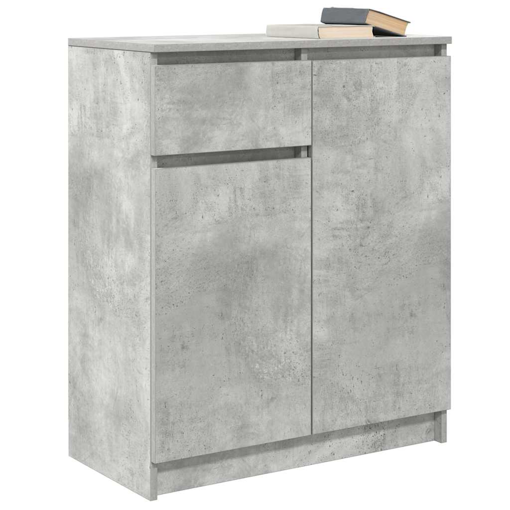 Dressoir met lade 71x35x84 cm spaanplaat betongrijs is nu te koop bij PeponiXL, paradijselijk wonen!
