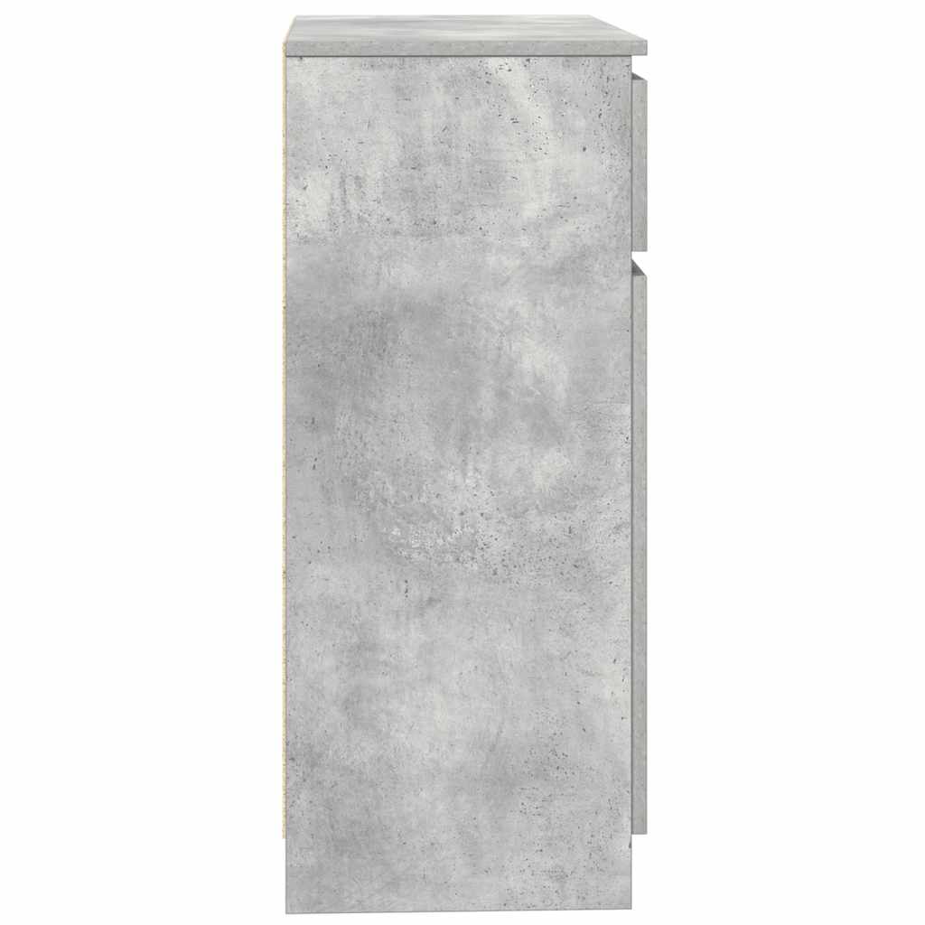 Dressoir met lade 71x35x84 cm spaanplaat betongrijs is nu te koop bij PeponiXL, paradijselijk wonen!