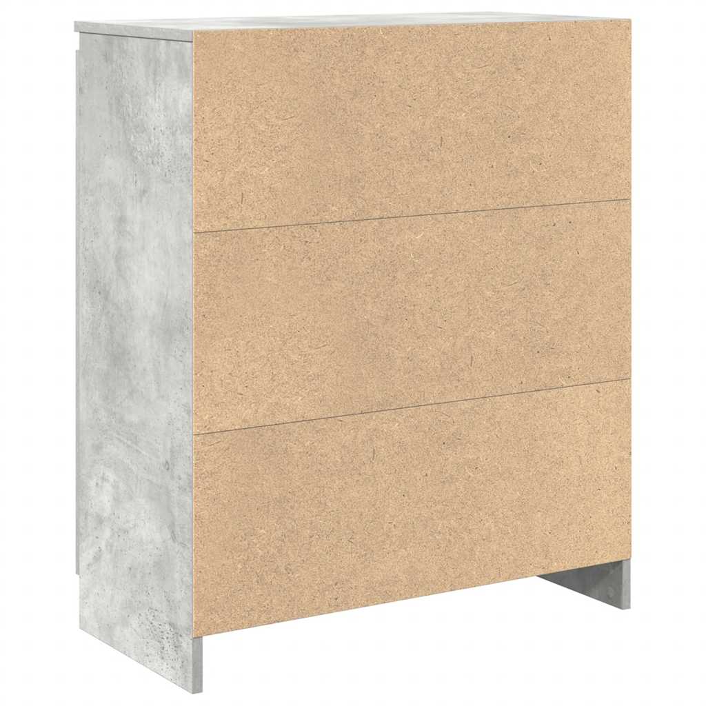 Dressoir met lade 71x35x84 cm spaanplaat betongrijs is nu te koop bij PeponiXL, paradijselijk wonen!