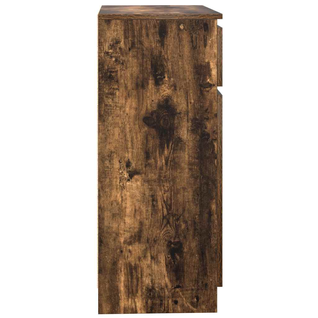 Dressoir met lade 71x35x84 cm spaanplaat gerookt eikenkleurig is nu te koop bij PeponiXL, paradijselijk wonen!