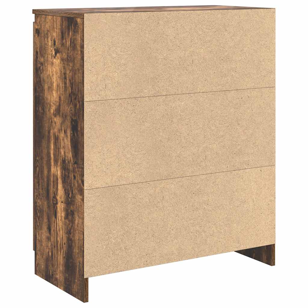 Dressoir met lade 71x35x84 cm spaanplaat gerookt eikenkleurig is nu te koop bij PeponiXL, paradijselijk wonen!
