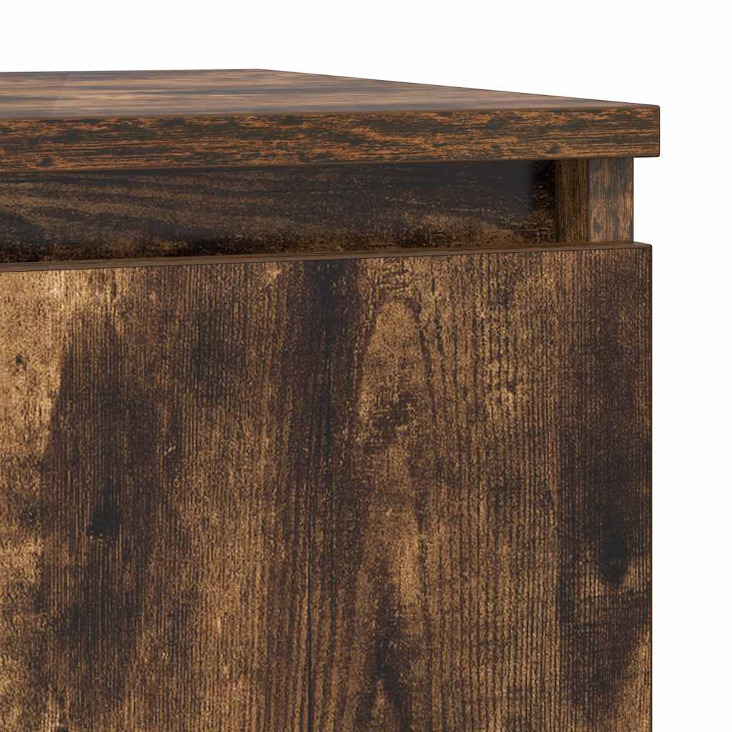 Dressoir met lade 71x35x84 cm spaanplaat gerookt eikenkleurig is nu te koop bij PeponiXL, paradijselijk wonen!