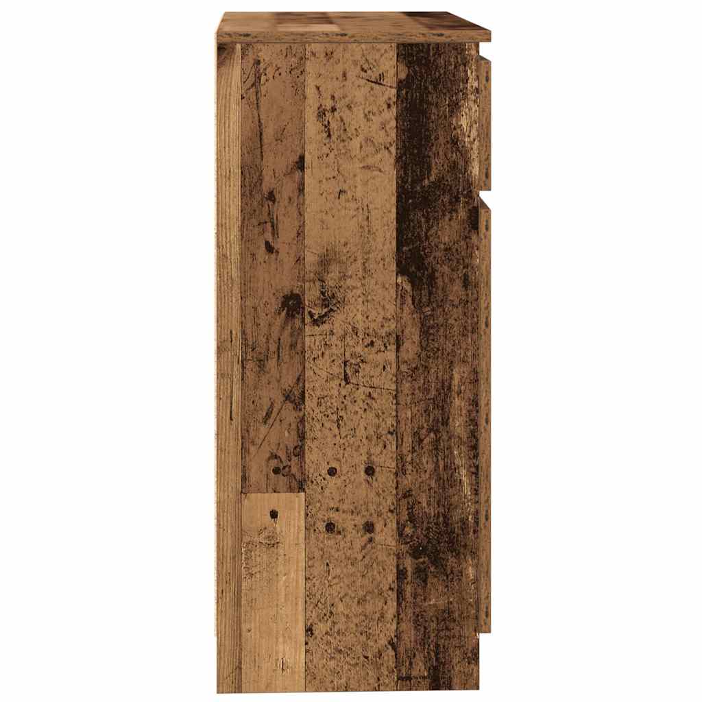 Dressoir met lade 71x35x84 cm spaanplaat oud hout is nu te koop bij PeponiXL, paradijselijk wonen!