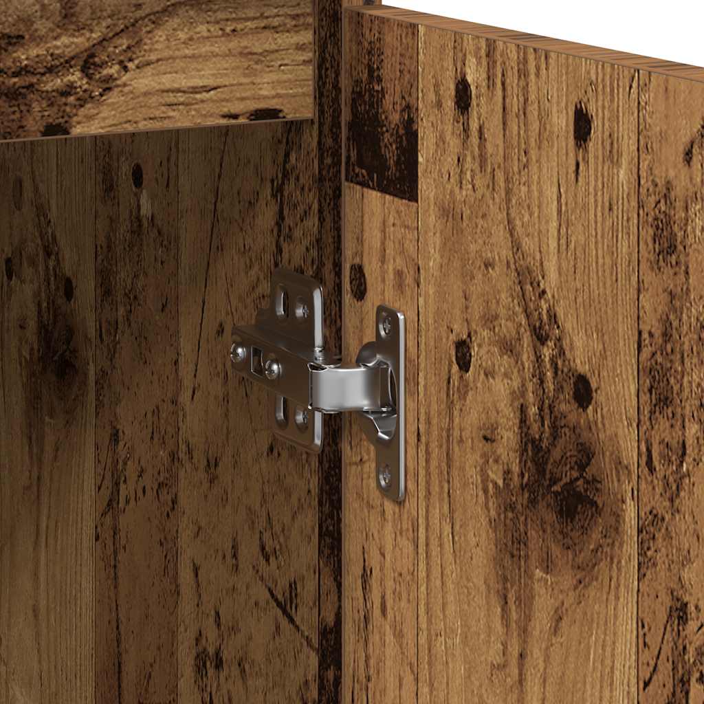 Dressoir met lade 71x35x84 cm spaanplaat oud hout is nu te koop bij PeponiXL, paradijselijk wonen!