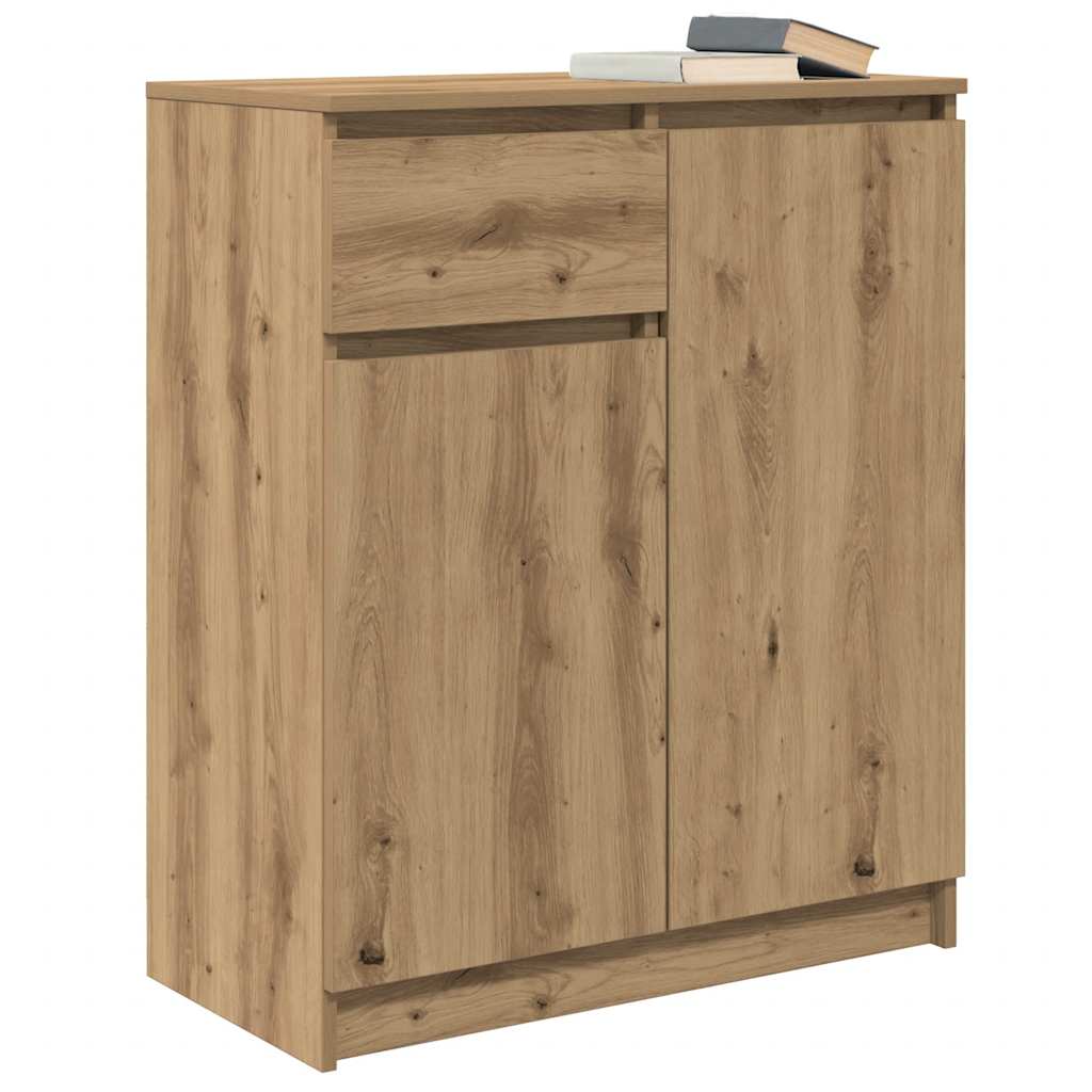 Dressoir lade 71x35x84 cm spaanplaat artisanaal eikenkleurig is nu te koop bij PeponiXL, paradijselijk wonen!
