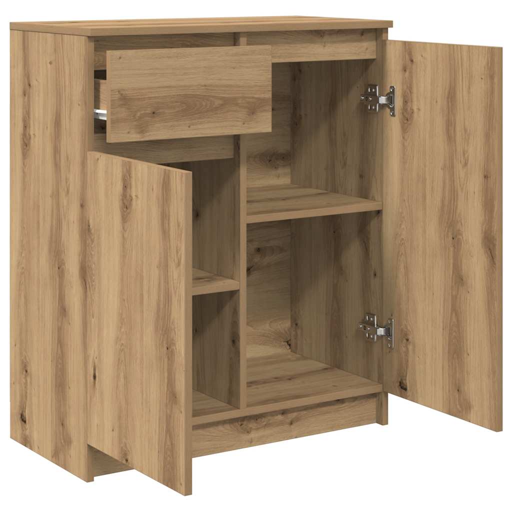 Dressoir lade 71x35x84 cm spaanplaat artisanaal eikenkleurig is nu te koop bij PeponiXL, paradijselijk wonen!