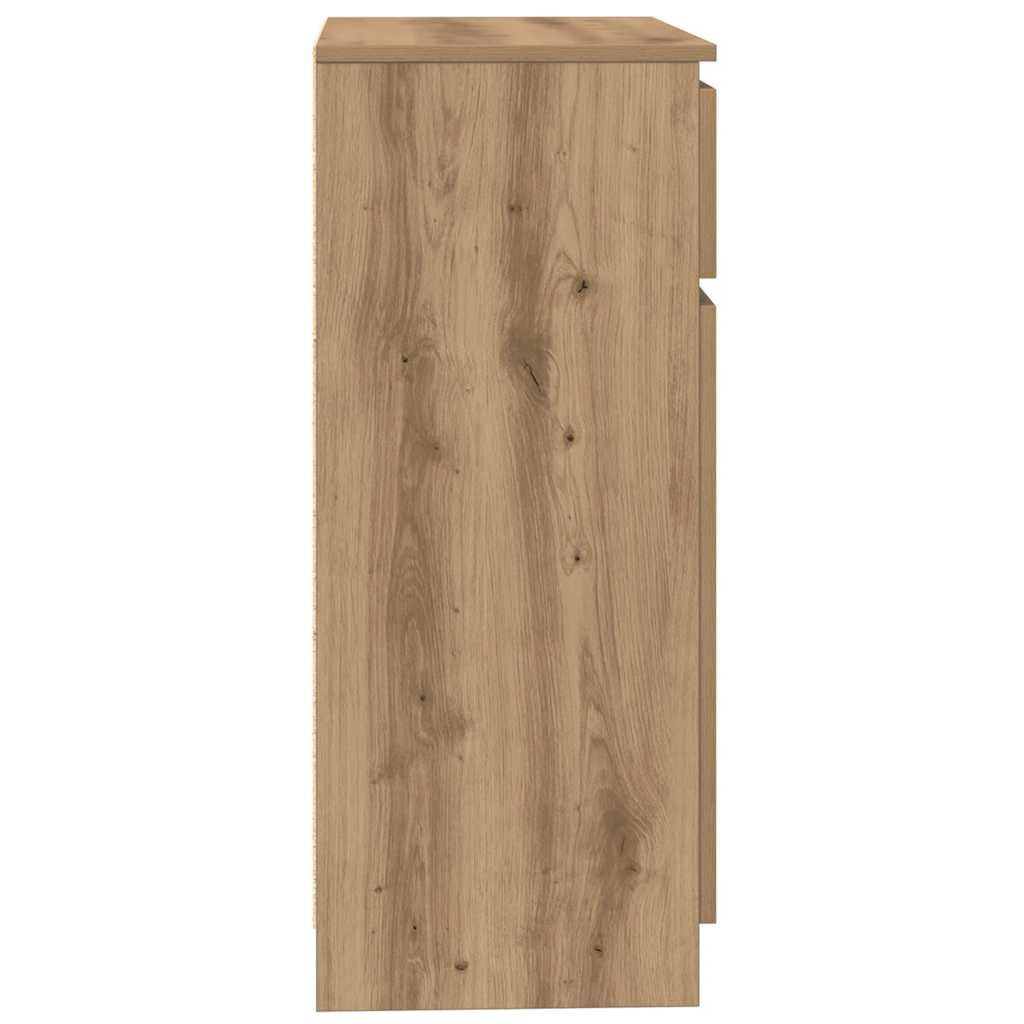 Dressoir lade 71x35x84 cm spaanplaat artisanaal eikenkleurig is nu te koop bij PeponiXL, paradijselijk wonen!