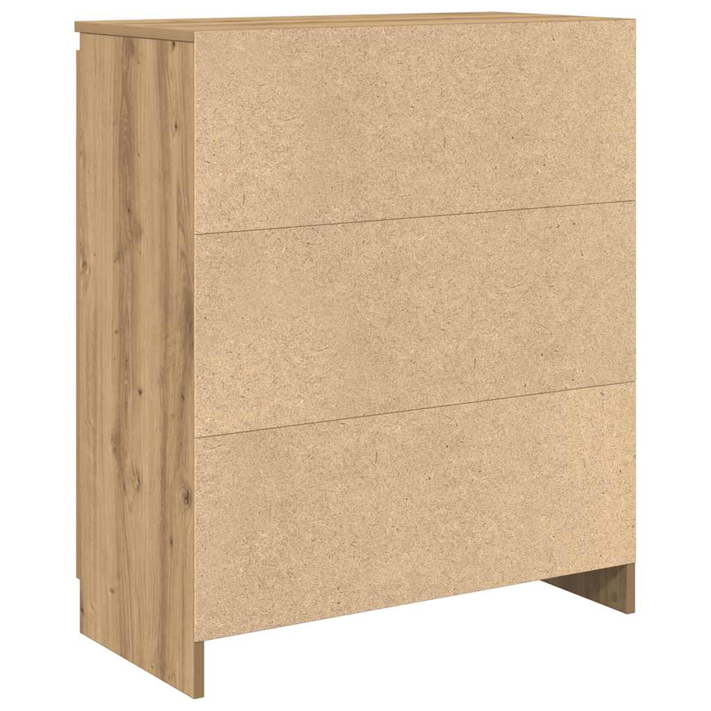 Dressoir lade 71x35x84 cm spaanplaat artisanaal eikenkleurig is nu te koop bij PeponiXL, paradijselijk wonen!