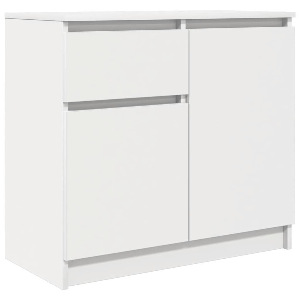 Dressoir met lade 71x35x65 cm spaanplaat wit is nu te koop bij PeponiXL, paradijselijk wonen!