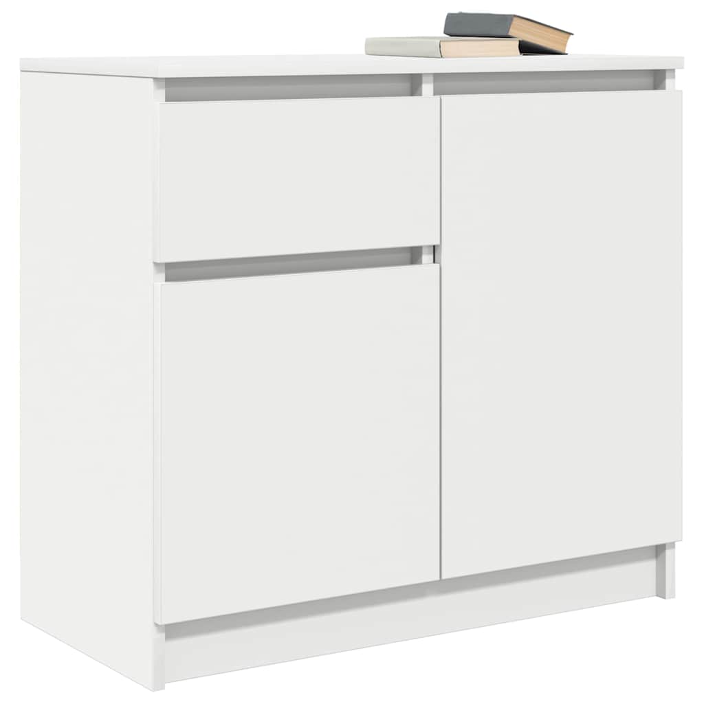 Dressoir met lade 71x35x65 cm spaanplaat wit is nu te koop bij PeponiXL, paradijselijk wonen!