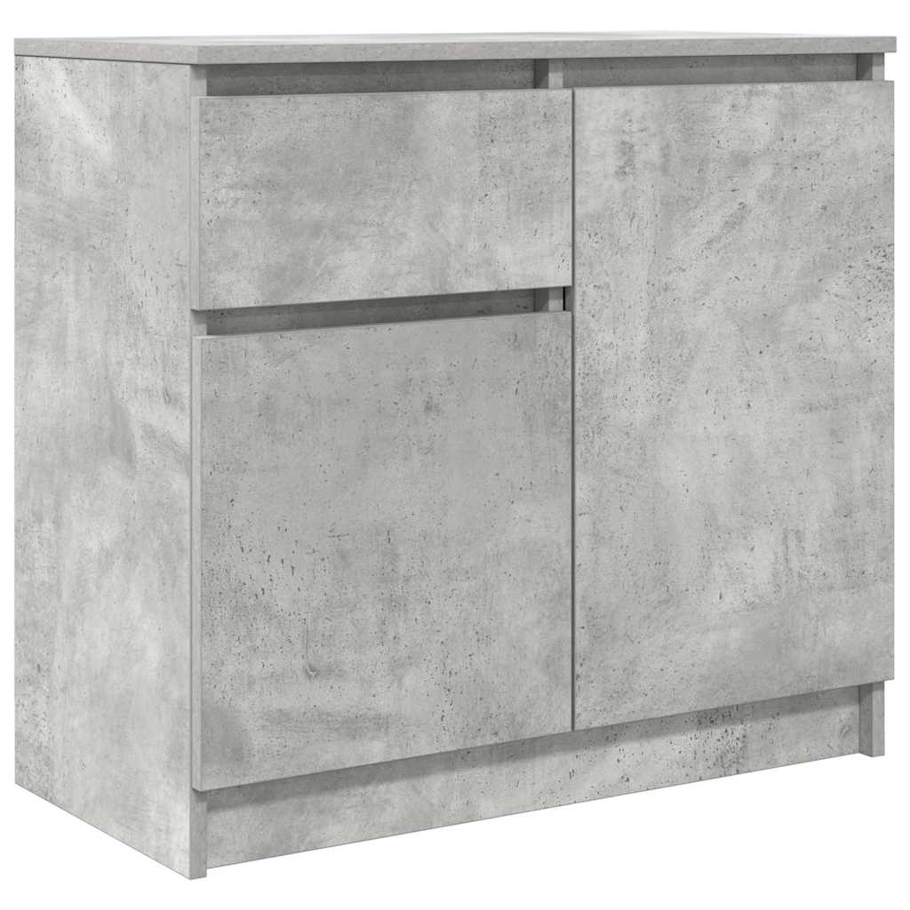 Dressoir met lade 71x35x65 cm spaanplaat betongrijs is nu te koop bij PeponiXL, paradijselijk wonen!