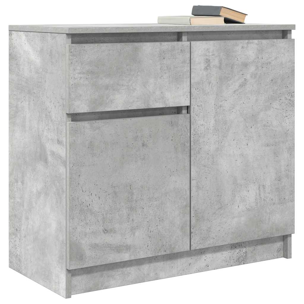 Dressoir met lade 71x35x65 cm spaanplaat betongrijs is nu te koop bij PeponiXL, paradijselijk wonen!