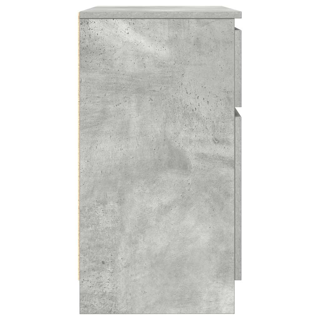Dressoir met lade 71x35x65 cm spaanplaat betongrijs is nu te koop bij PeponiXL, paradijselijk wonen!