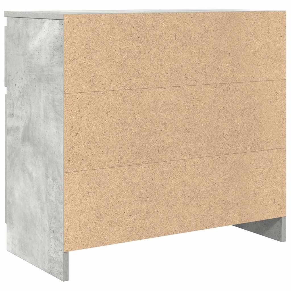 Dressoir met lade 71x35x65 cm spaanplaat betongrijs is nu te koop bij PeponiXL, paradijselijk wonen!