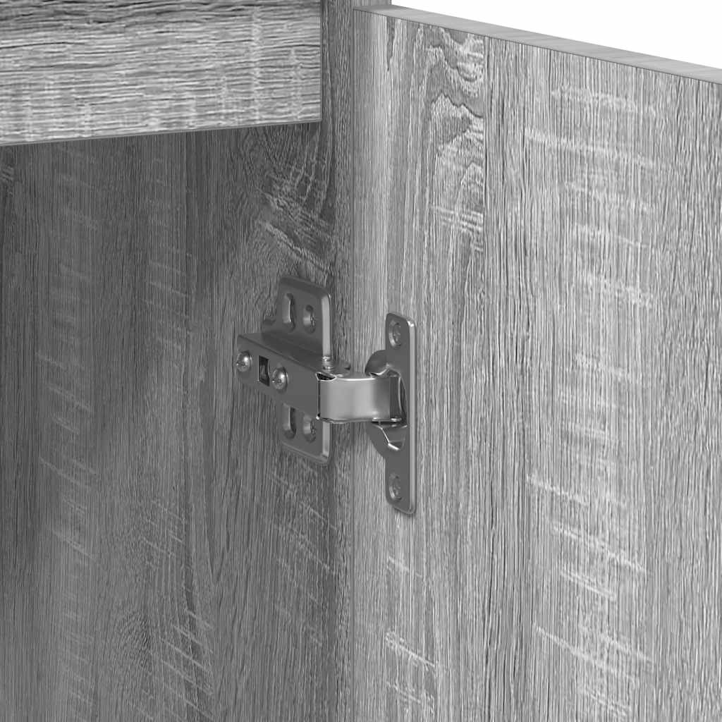 Dressoir met lade 71x35x65 cm spaanplaat grijs Sonoma is nu te koop bij PeponiXL, paradijselijk wonen!