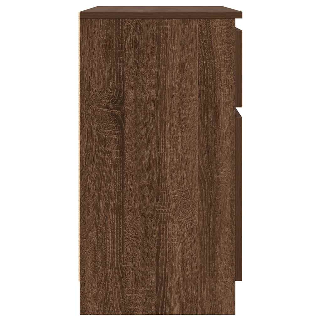 Dressoir met lade 71x35x65 cm spaanplaat bruin eikenkleurig is nu te koop bij PeponiXL, paradijselijk wonen!