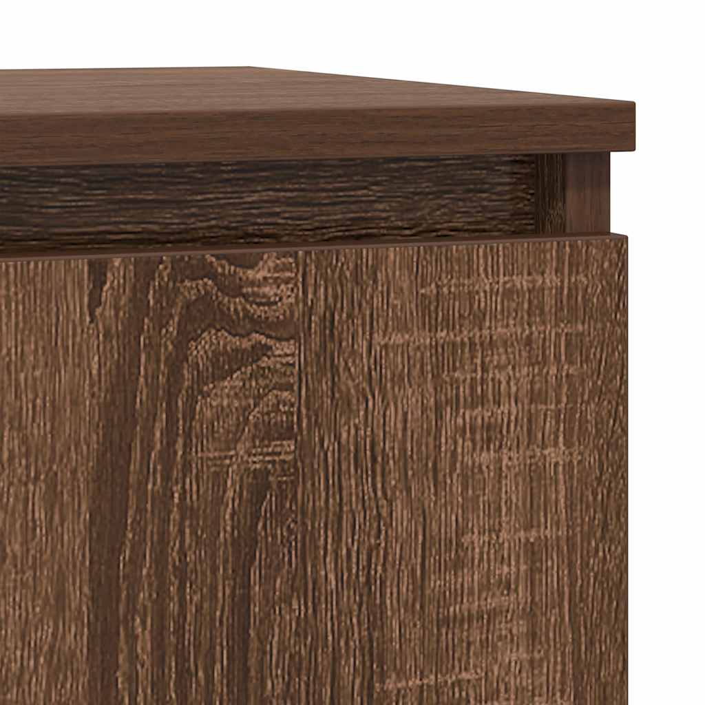 Dressoir met lade 71x35x65 cm spaanplaat bruin eikenkleurig is nu te koop bij PeponiXL, paradijselijk wonen!