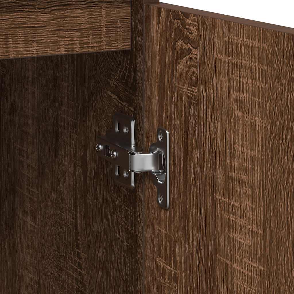 Dressoir met lade 71x35x65 cm spaanplaat bruin eikenkleurig is nu te koop bij PeponiXL, paradijselijk wonen!