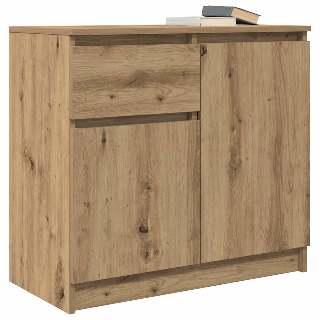 Dressoir lade 71x35x65 cm spaanplaat artisanaal eikenkleurig is nu te koop bij PeponiXL, paradijselijk wonen!