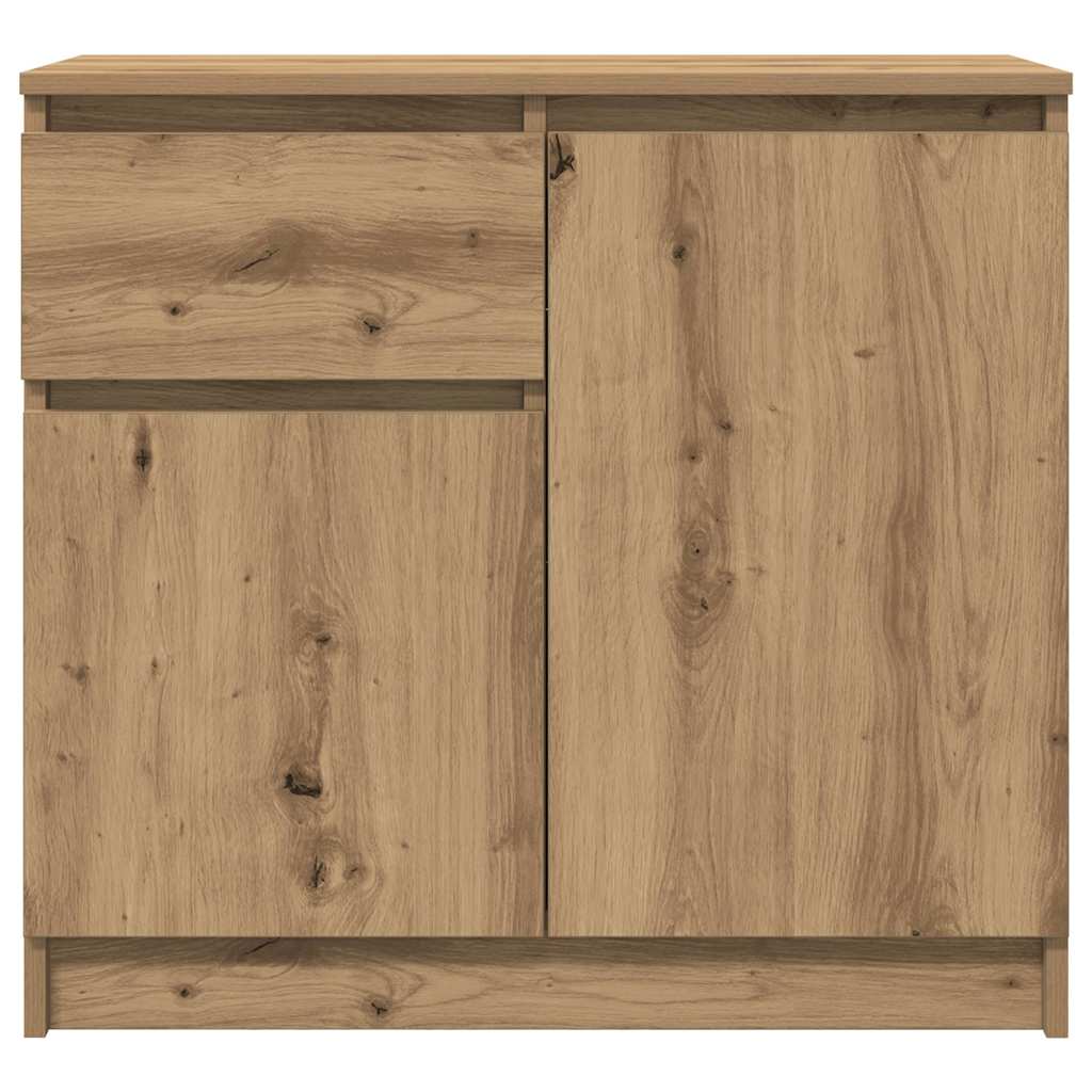 Dressoir lade 71x35x65 cm spaanplaat artisanaal eikenkleurig is nu te koop bij PeponiXL, paradijselijk wonen!