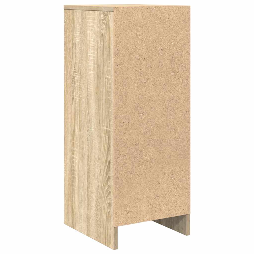 Dressoir 29,5x34x76 cm bewerkt hout sonoma eikenkleurig is nu te koop bij PeponiXL, paradijselijk wonen!