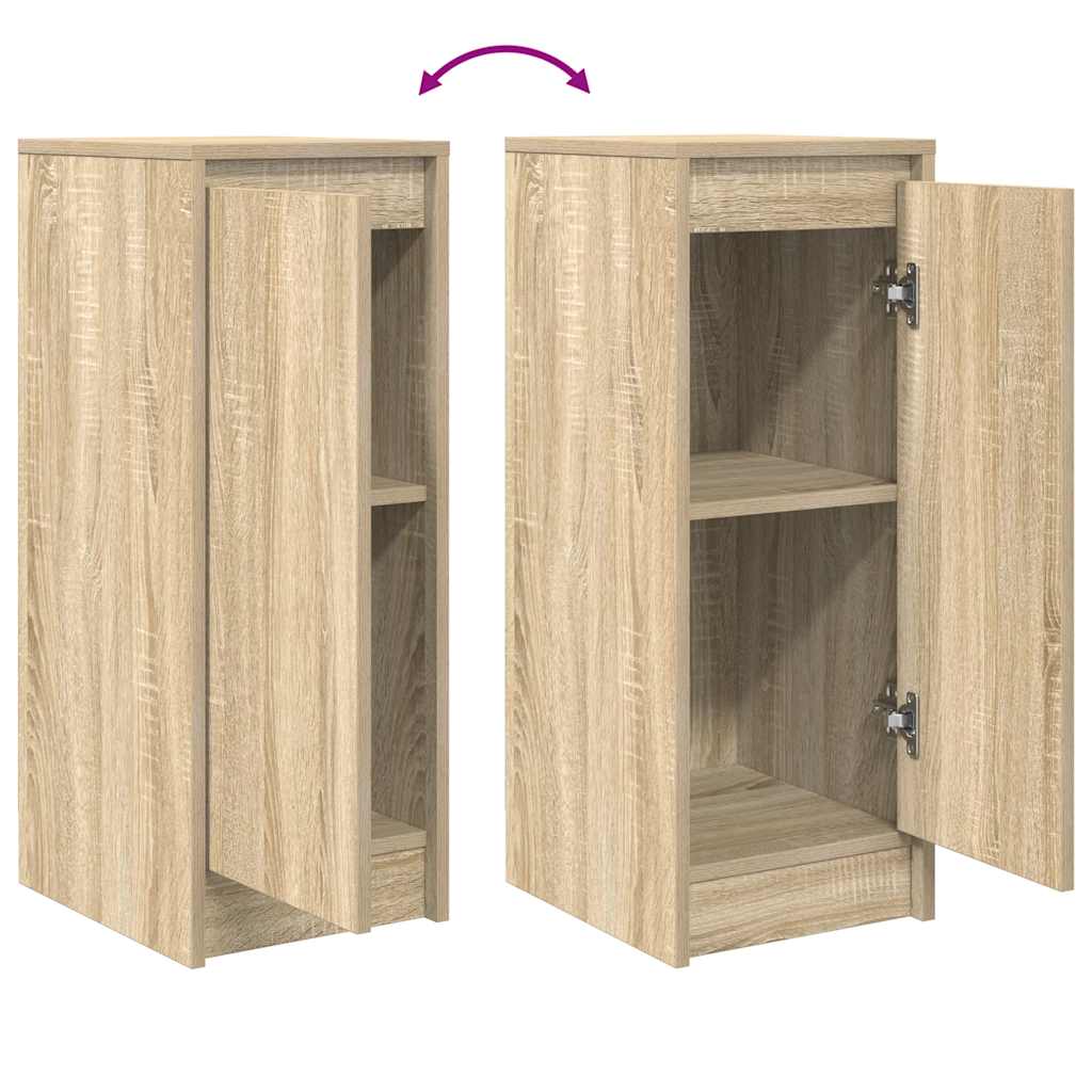 Dressoir 29,5x34x76 cm bewerkt hout sonoma eikenkleurig is nu te koop bij PeponiXL, paradijselijk wonen!
