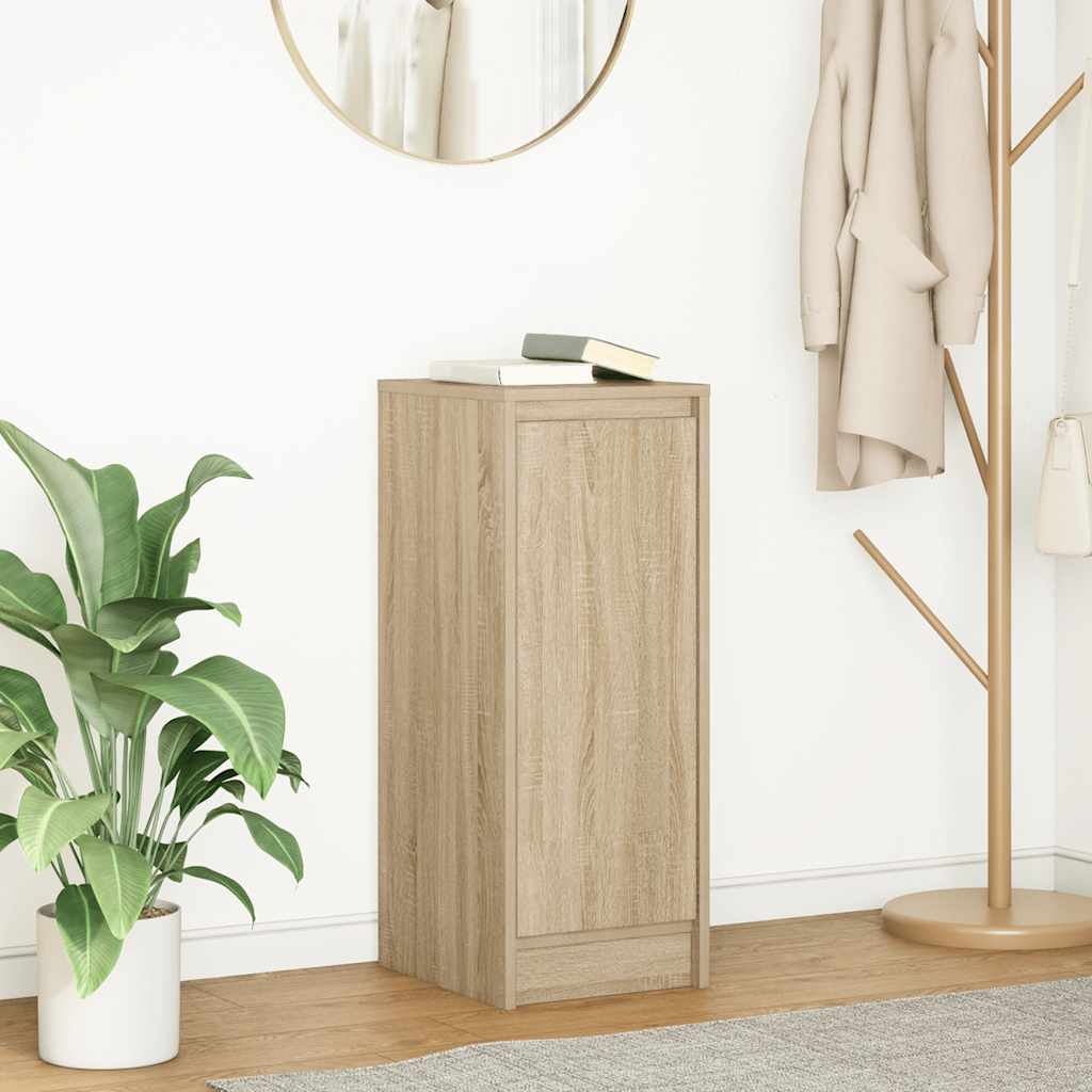 Dressoir 29,5x34x76 cm bewerkt hout sonoma eikenkleurig is nu te koop bij PeponiXL, paradijselijk wonen!